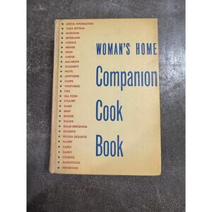 Woman's Home Companion Cookbook 1953 VINTAGE Hardcover Kitchen Staple MCM